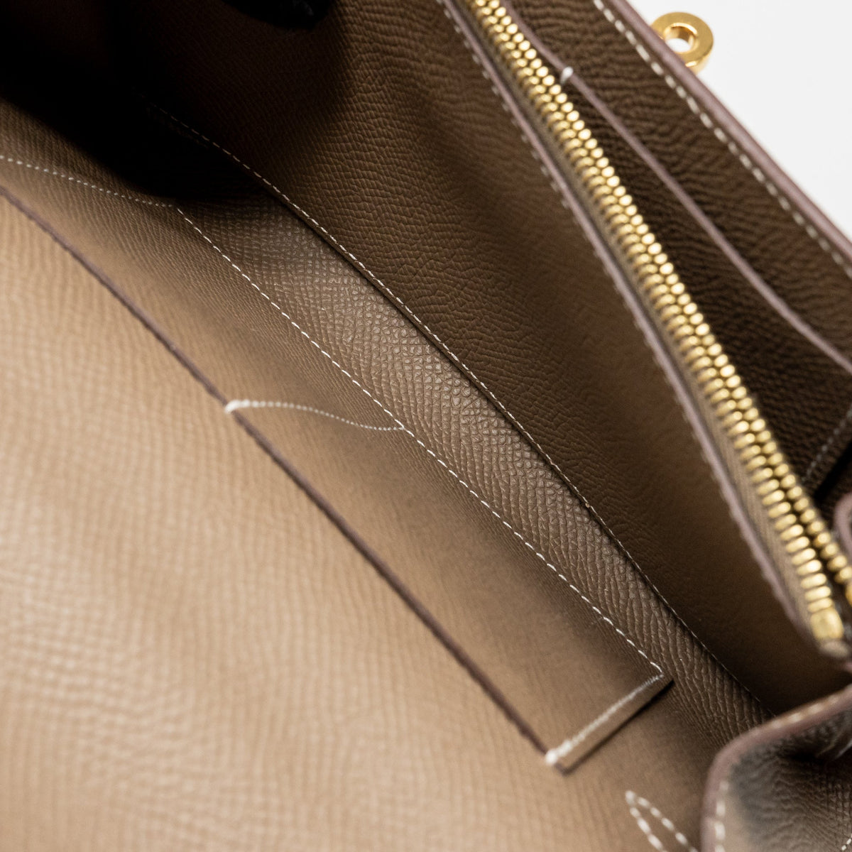 Hermes Kelly to Go Epsom Etoupe GHW