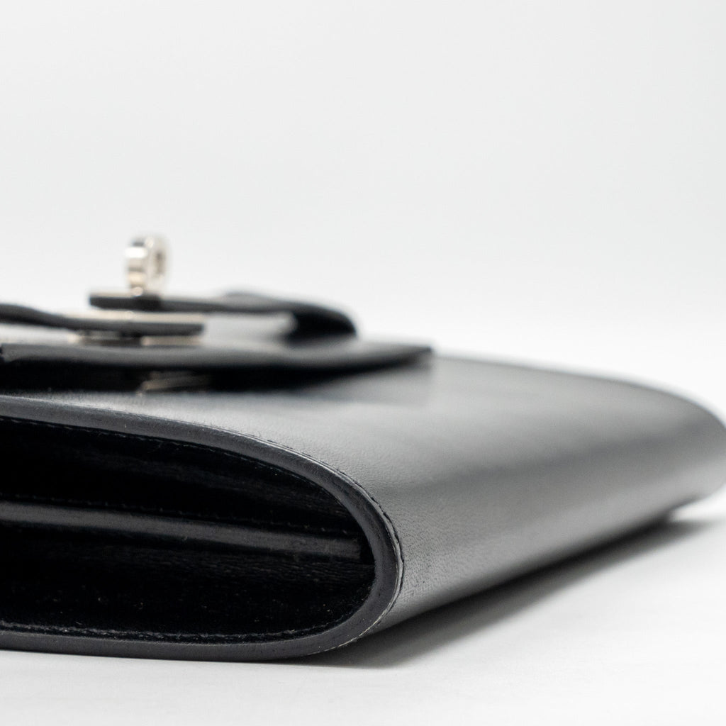 HERMES KELLY TO GO BOX BLACK SHW
