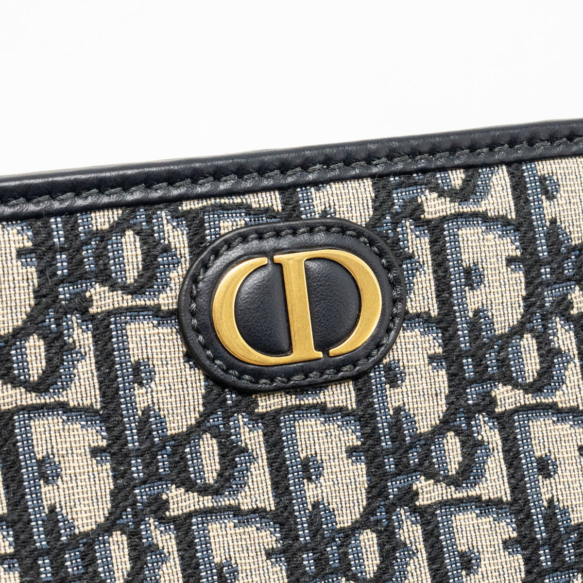 Dior 30 montaigne dea pouch blue oblique jacquard canvas GHW