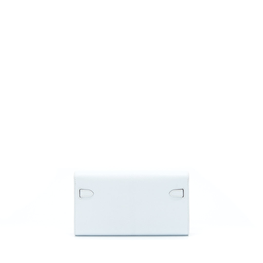 Hermes Classic Kelly To Go Chevre Mysore Blue Brume SHW