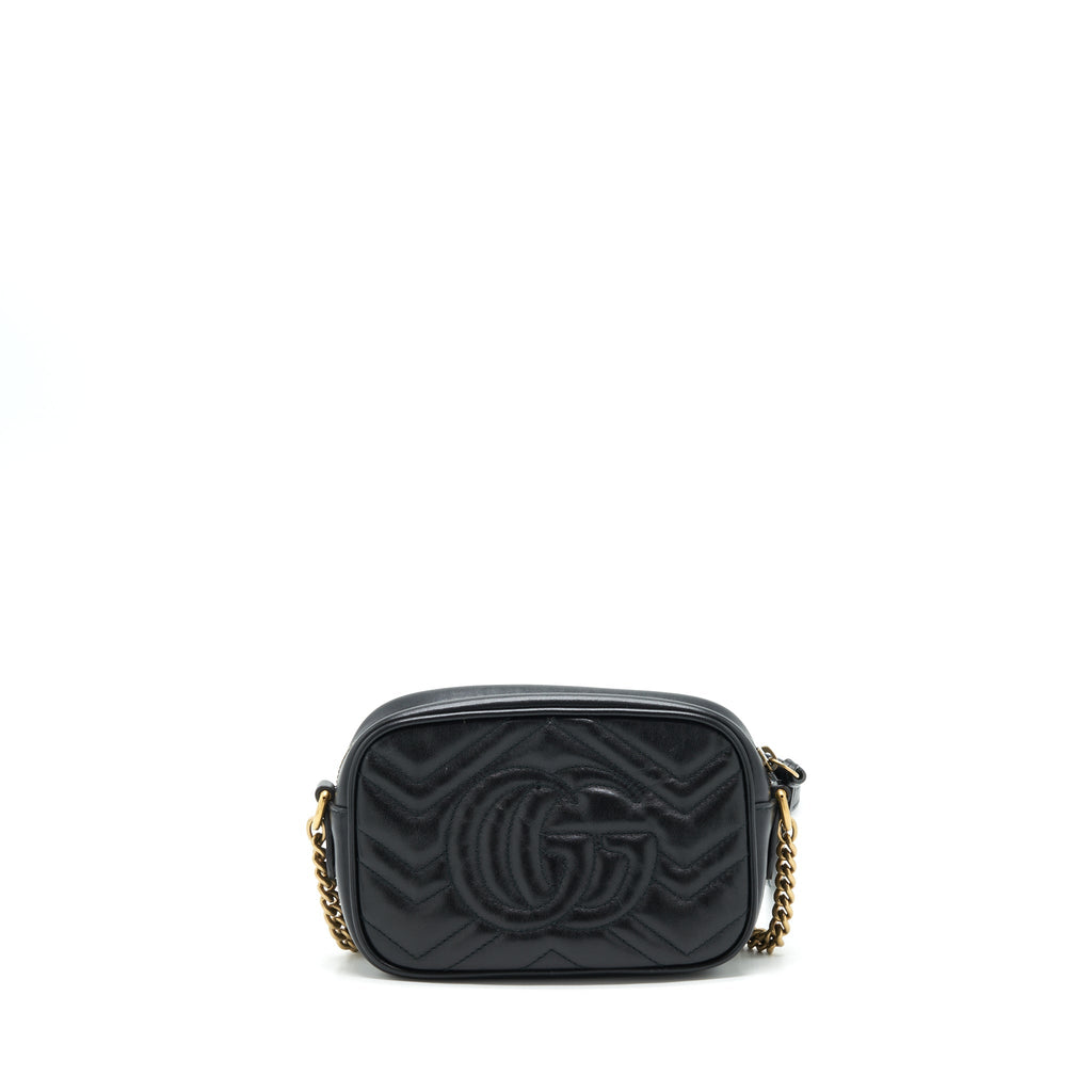 GUCCI MARMONT CAMERA BAG BLACK GHW