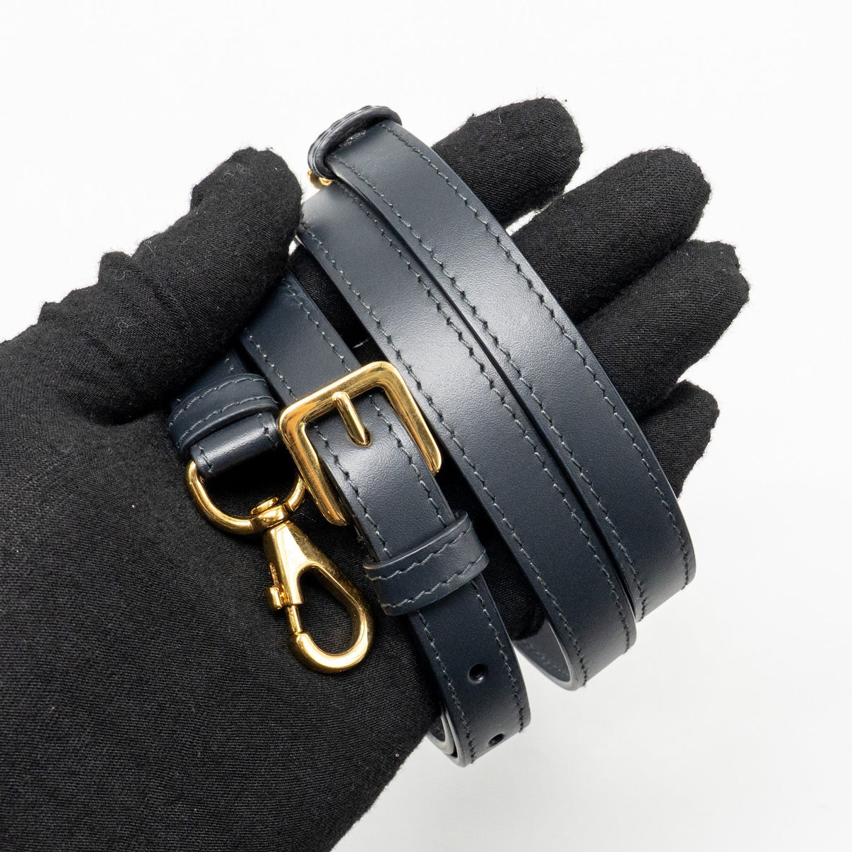 DIOR GROOVE 17 BAG NANO BLUE OBLIQUE CANVAS GHW