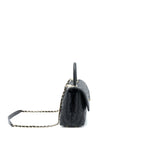 CHANEL SMALL COCO HANDLE CAVIAR BLACK LGHW (MICROCHIP)