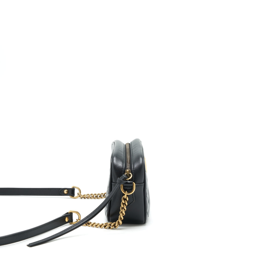 GUCCI MARMONT CAMERA BAG BLACK GHW