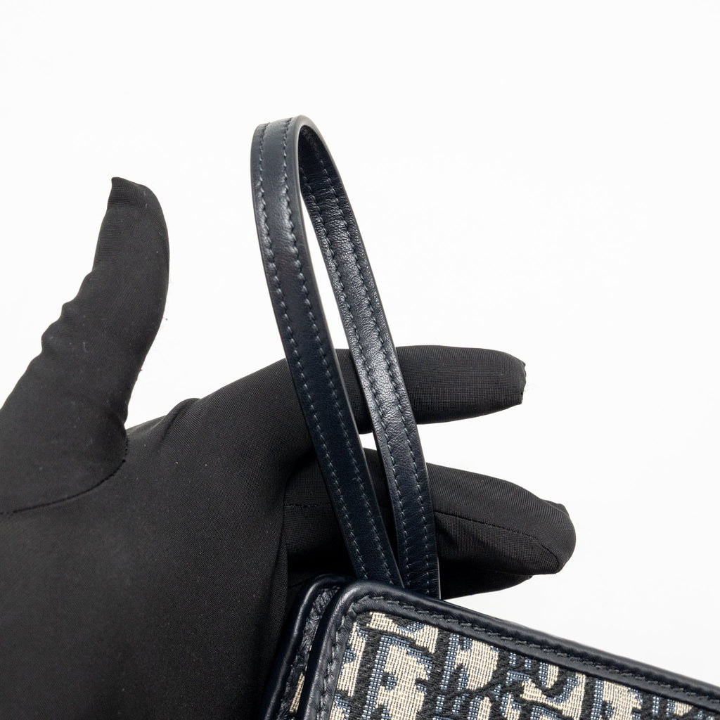 Dior 30 montaigne dea pouch blue oblique jacquard canvas GHW