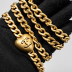CHANEL 24P COCO LOVE MINI FLAP BAG ADJUSTABLE CHAIN CAVIAR BLACK GHW (MICROCHIP)