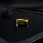 CHANEL LETTER TOP HANDLE WALLET ON CHAIN CAVIAR BLACK GHW