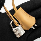 Hermes Birkin 25 Toile Swift/Canvas Biscuit SHW