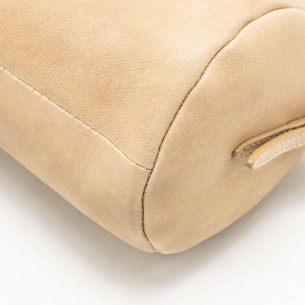 Miu Miu Clutch Bag Nappa Leather Beige GHW