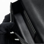 CHANEL 23P TOP HANDLE MINI FLAP BAG WITH CHAIN CAVIAR BLACK LGHW (MICROCHIP)