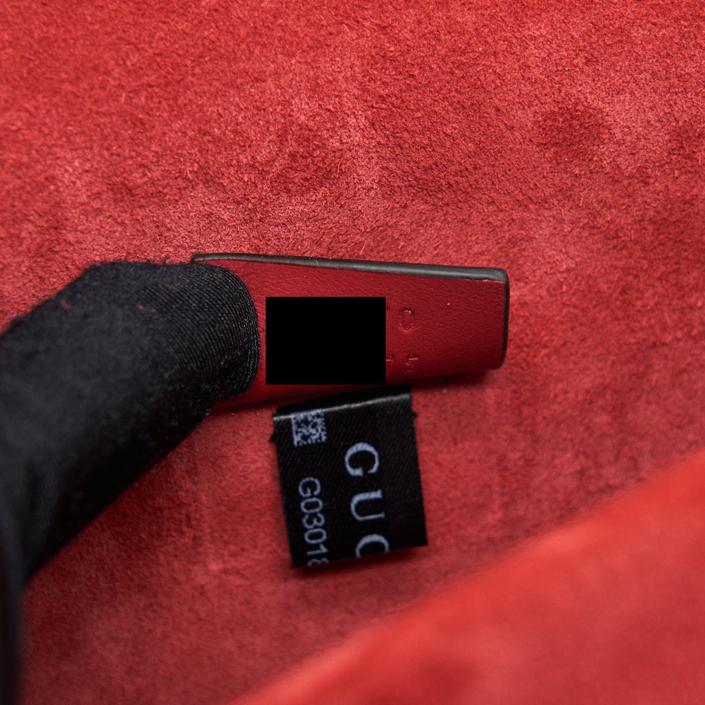 GUCCI MINI DIONYSUS RED SUEDE CROSSBODY BAG