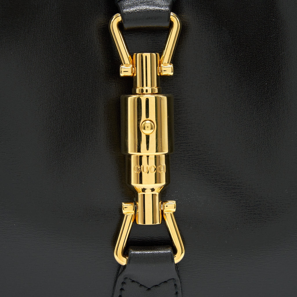 GUCCI JACKIE 1961 IN BLACK LEATHER IN GHW