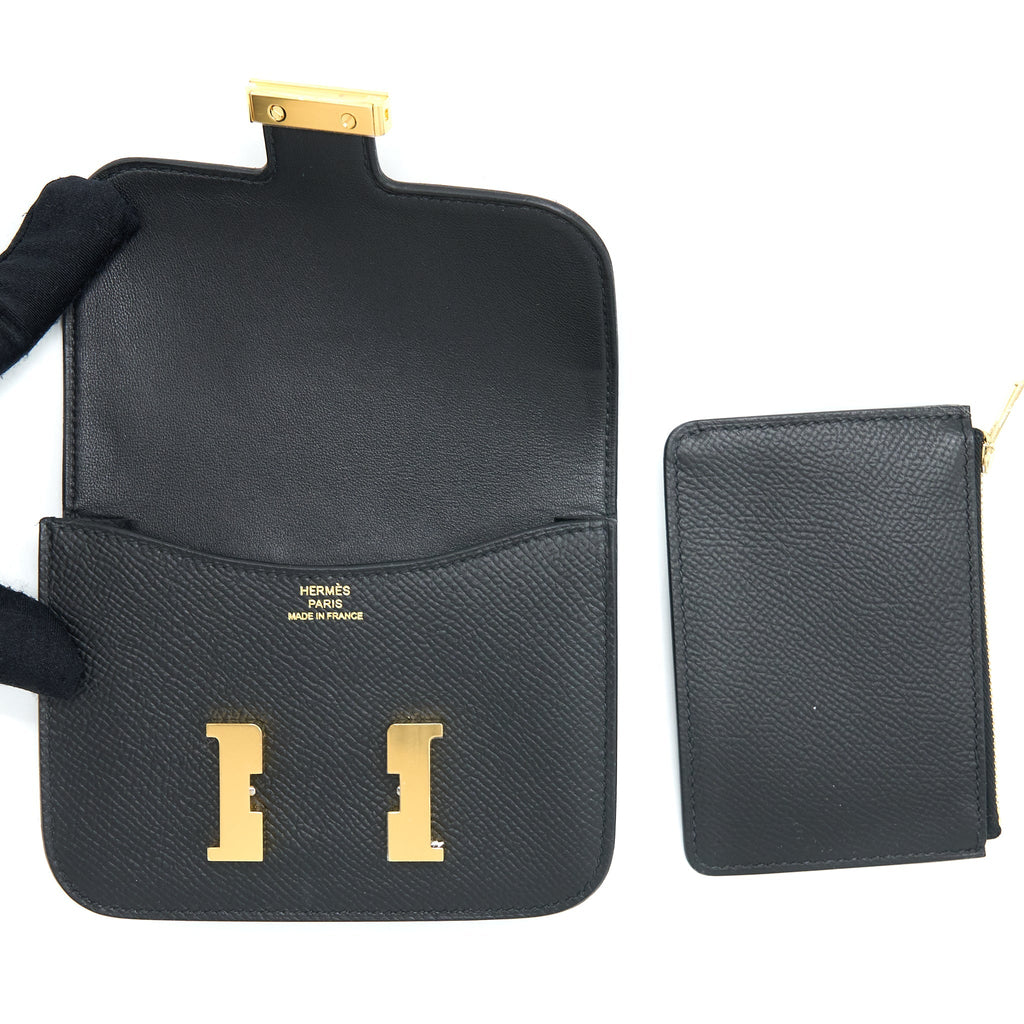 Hermes Constance Slim Epsom Black GHW