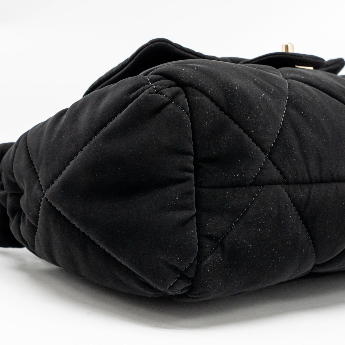 CHANEL 25N SKI SERIES COCONEIGE SHOULDER BAG NYLON BLACK LGHW (MICROCHIP)