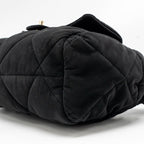 CHANEL 25N SKI SERIES COCONEIGE SHOULDER BAG NYLON BLACK LGHW (MICROCHIP)