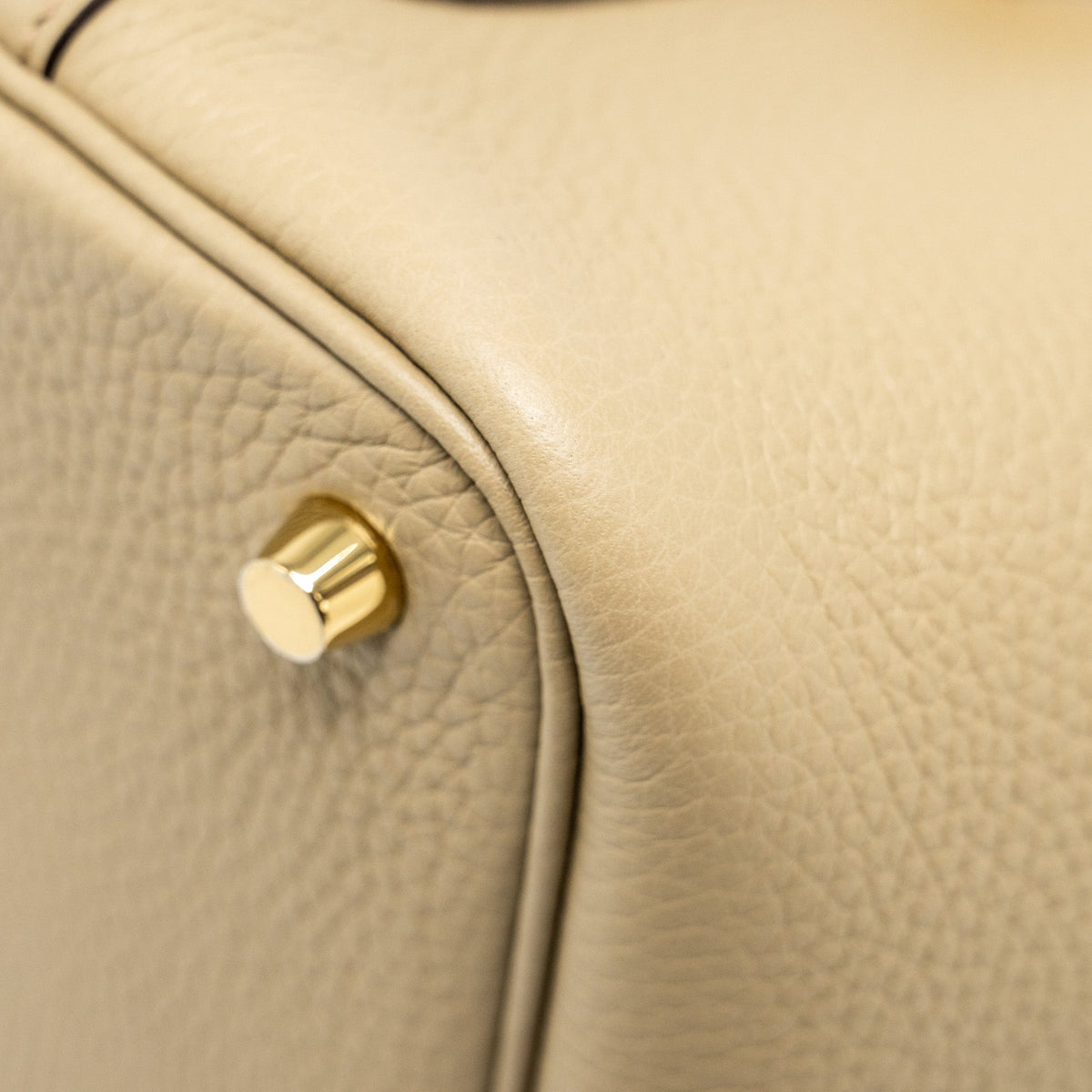 HERMES PICOTIN 18 LOCK BAG CLEMENCE BEIGE MARFA GHW