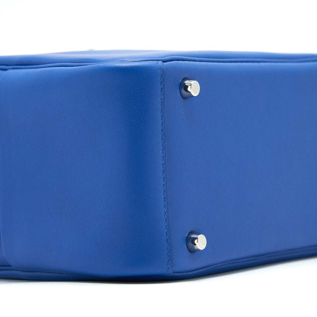 Hermes Mini Lindy Swift Leather Blue France/ Blue Saphir SHW