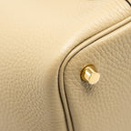 HERMES PICOTIN 18 LOCK BAG CLEMENCE BEIGE MARFA GHW