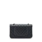 CHANEL MEDIUM CLASSIC FLAP BAG CAVIAR BLACK SHW