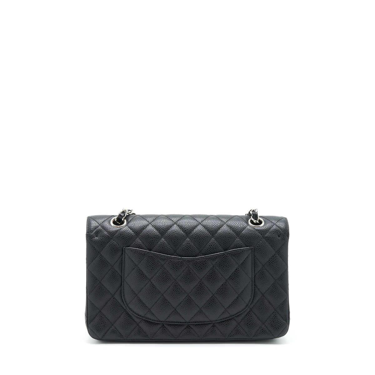 CHANEL MEDIUM CLASSIC FLAP BAG CAVIAR BLACK SHW