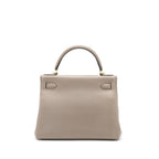 HERMES KELLY 28 TOGO M8 GRIS ASPHALTE GHW
