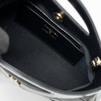 CHANEL 24C MINI 31 CLUTCH WITH CHAIN SHINY CALFSKIN BLACK LGHW (MICROCHIP)