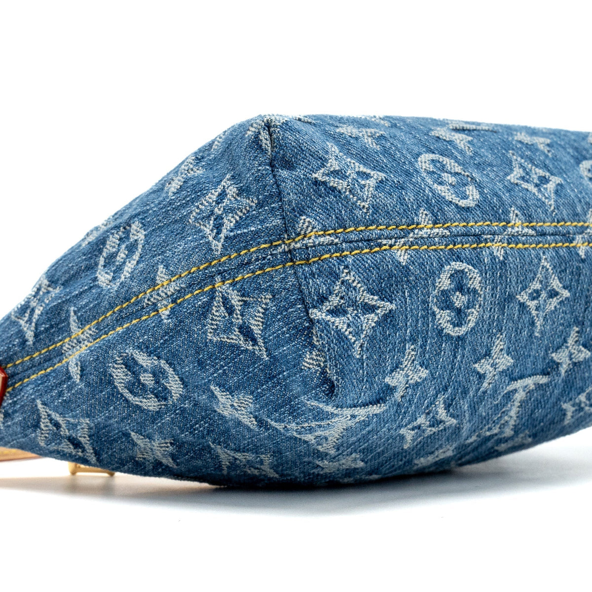 LOUIS VUITTON HILLS POCHETTE MONOGRAM DENIM BLUE GHW
