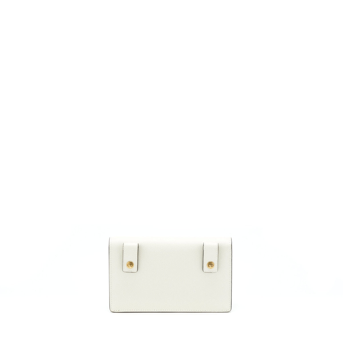 DIOR SADDLE BELT BAG GRAINED CALFSKIN WHITE GHW