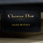DIOR SADDLE BAG WITH REMOVABLE SHOULDER STRAP BLUE OBLIQUE JACQUARD GHW