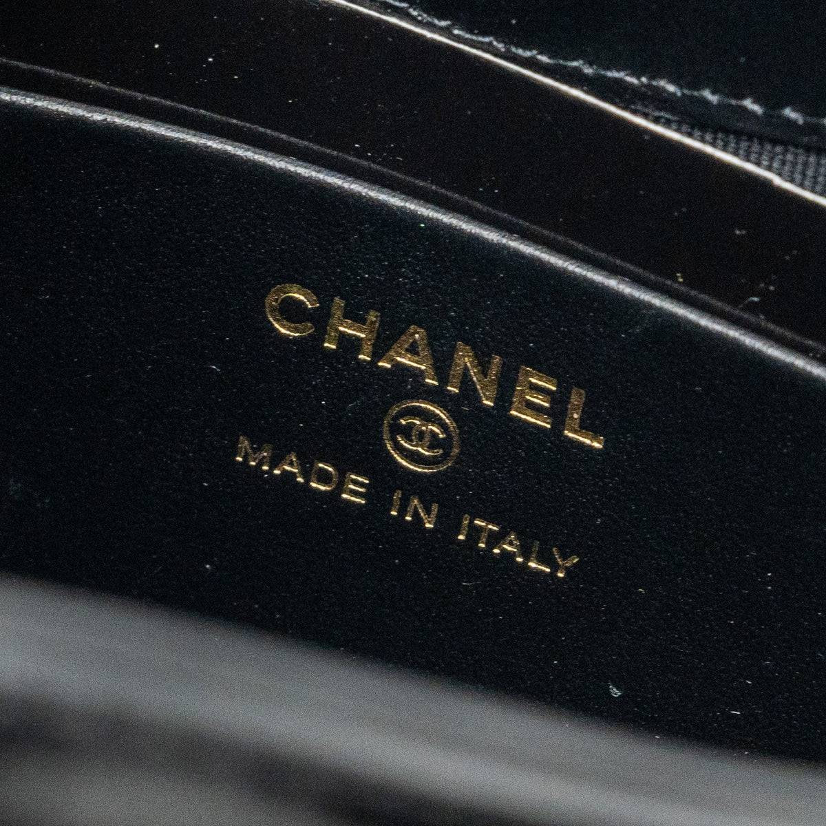 CHANEL 24C MINI 31 CLUTCH WITH CHAIN SHINY CALFSKIN BLACK LGHW (MICROCHIP)