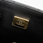 CHANEL MINI RECTANGULAR FLAP BAG LAMBSKIN BLACK LGHW (MICROCHIP)