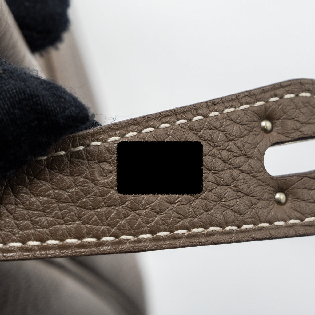 HERMES LINDY 30 CLEMENCE LEATHER ETOUPE SHW
