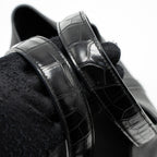 HERMES PICOTIN 18 TOUCH LOCK BAG CLEMENCE/ALLIGATOR MISSISSIPPIENSIS BLACK SHW