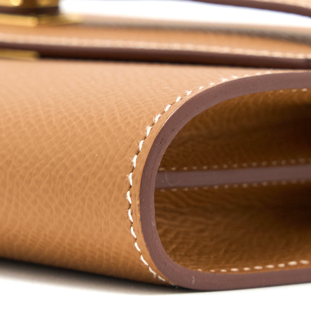 HERMES CLASSIC KELLY TO GO EPSOM GOLD GHW