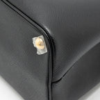 Prada double Saffiano bag leather black GHW