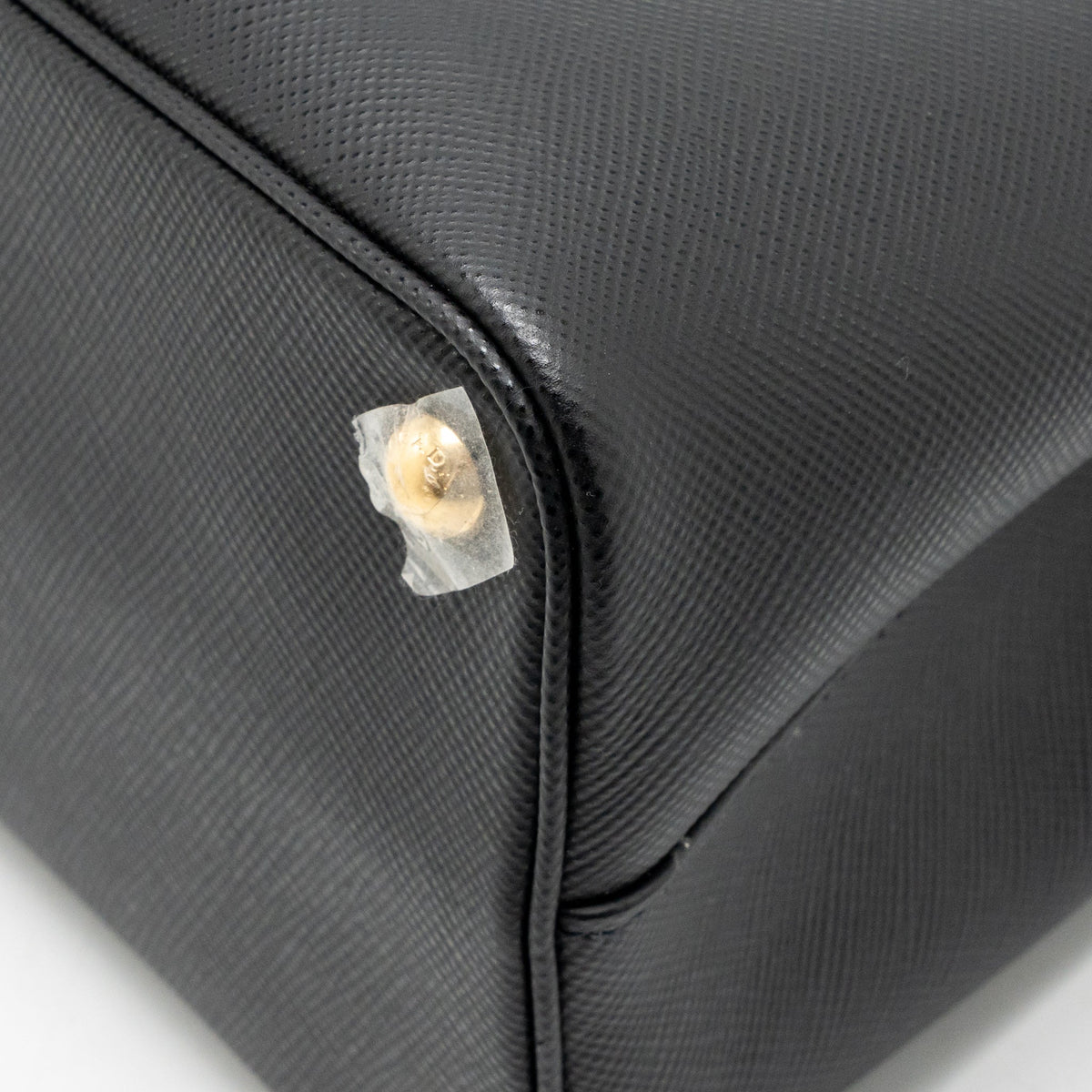 Prada double Saffiano bag leather black GHW