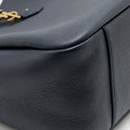 Saint Laurent/YSL Le 5 A 7 Supple Large Bag Grained Calfskin Bleu Abysse GHW