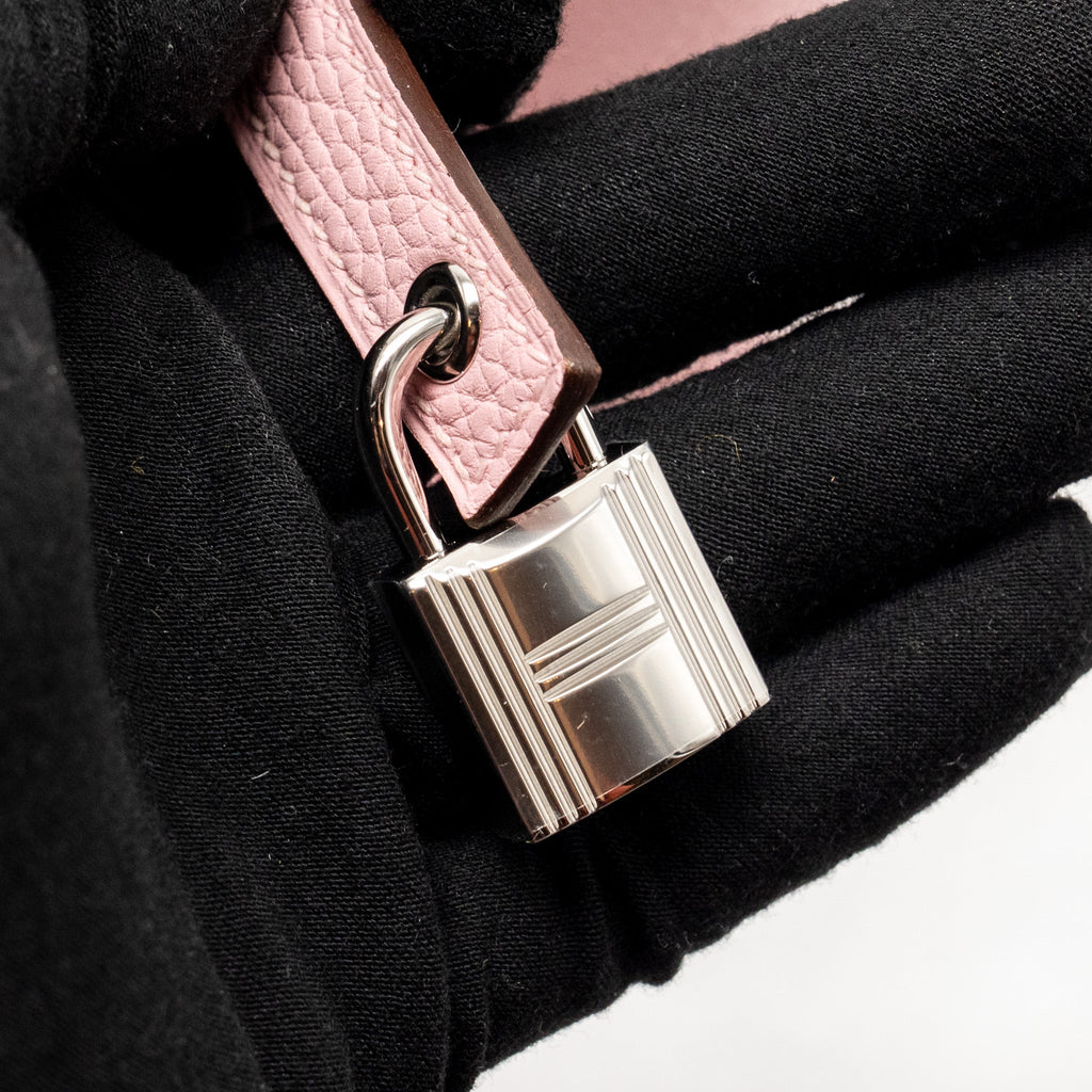 Hermes Picotin 18 Lock Bag Clemence 3Q Rose Sakura SHW