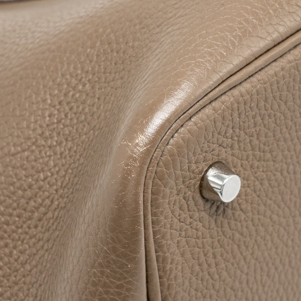 Hermes Picotin 22 Lock Bag Clemence Etoupe SHW