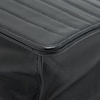 CHANEL VINTAGE KELLY FLAP BAG WITH LONG STRAP BLACK 24K GHW