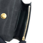 DIOR SADDLE BELT POUCH GRAINED CALFSKIN BLACK GHW