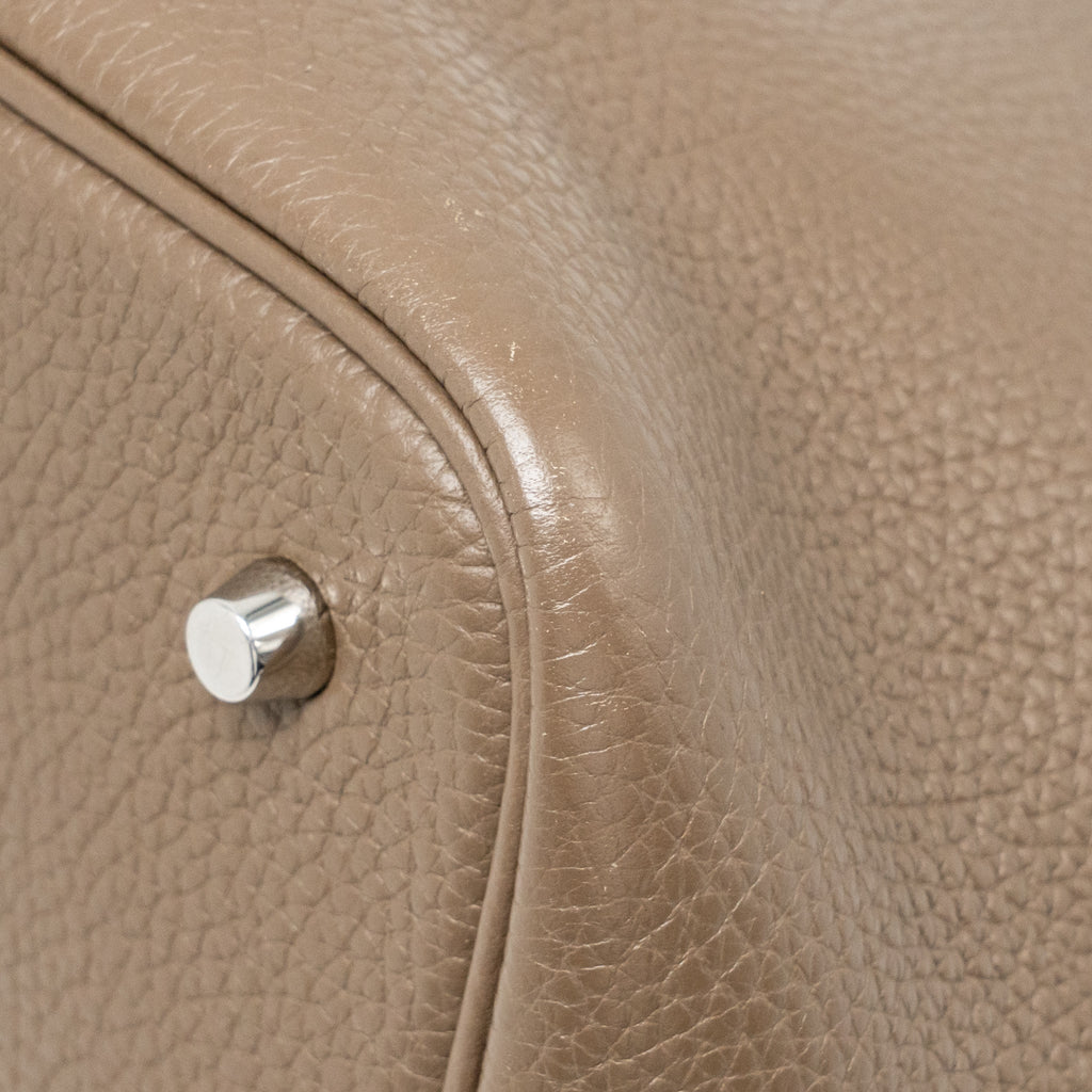 Hermes Picotin 22 Lock Bag Clemence Etoupe SHW