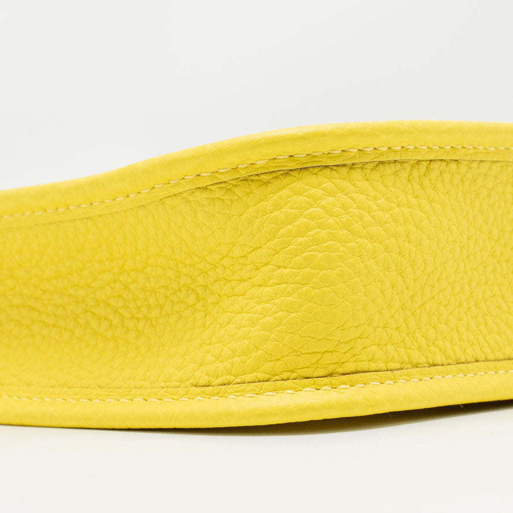 Hermes Mini Evelyne Clemence Lime SHW