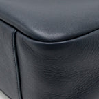 Saint Laurent/YSL Le 5 A 7 Supple Large Bag Grained Calfskin Bleu Abysse GHW