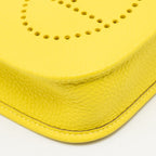 Hermes Mini Evelyne Clemence Lime SHW