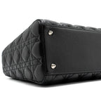 DIOR MEDIUM LADY DIOR LAMBSKIN BLACK SHW