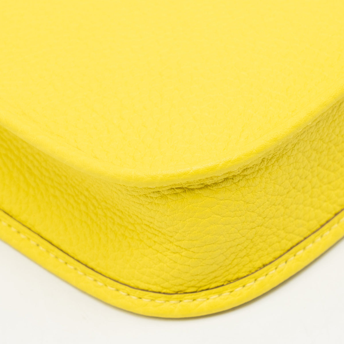 Hermes Mini Evelyne Clemence Lime SHW