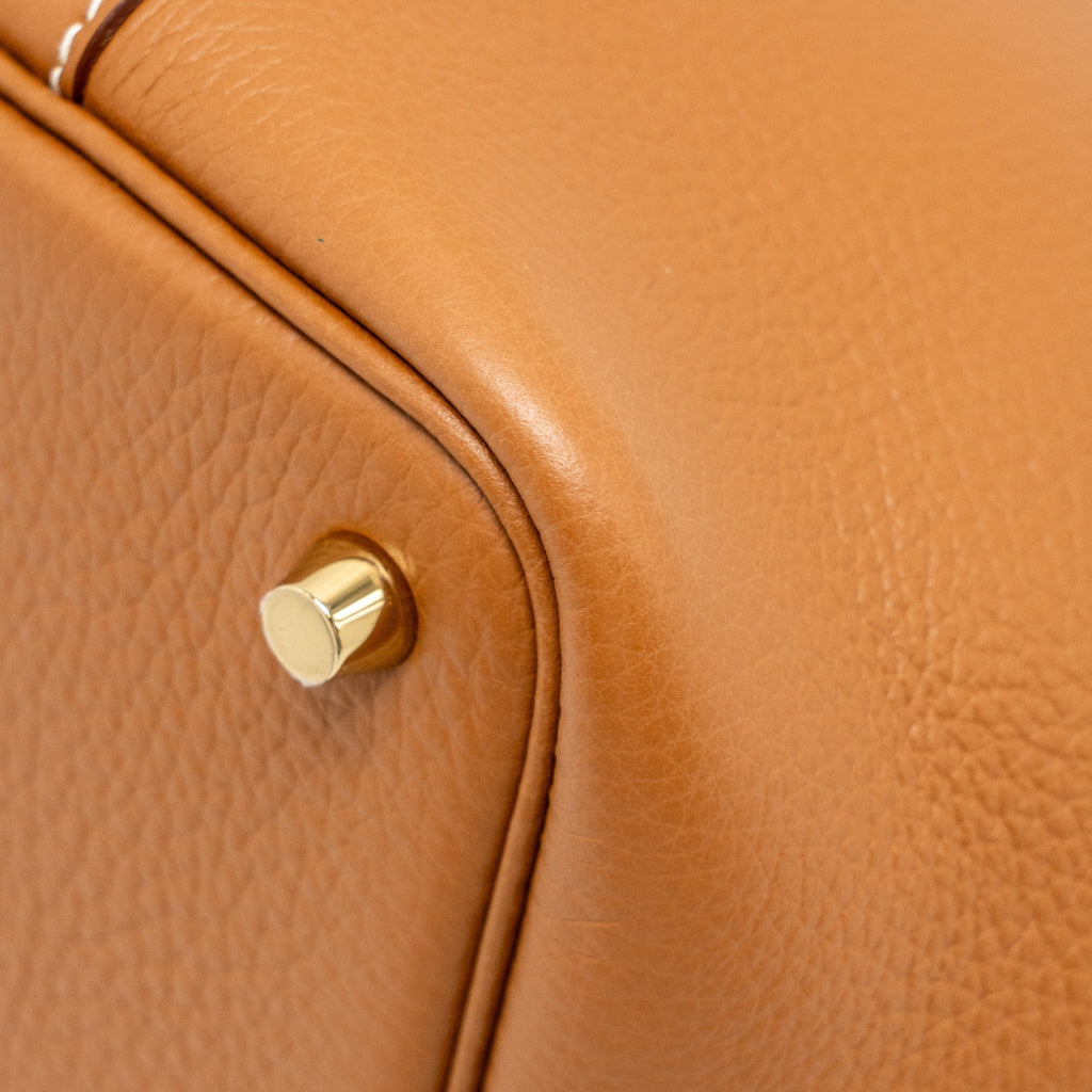 Hermes Picotin18 Lock Bag Clemence Gold GHW