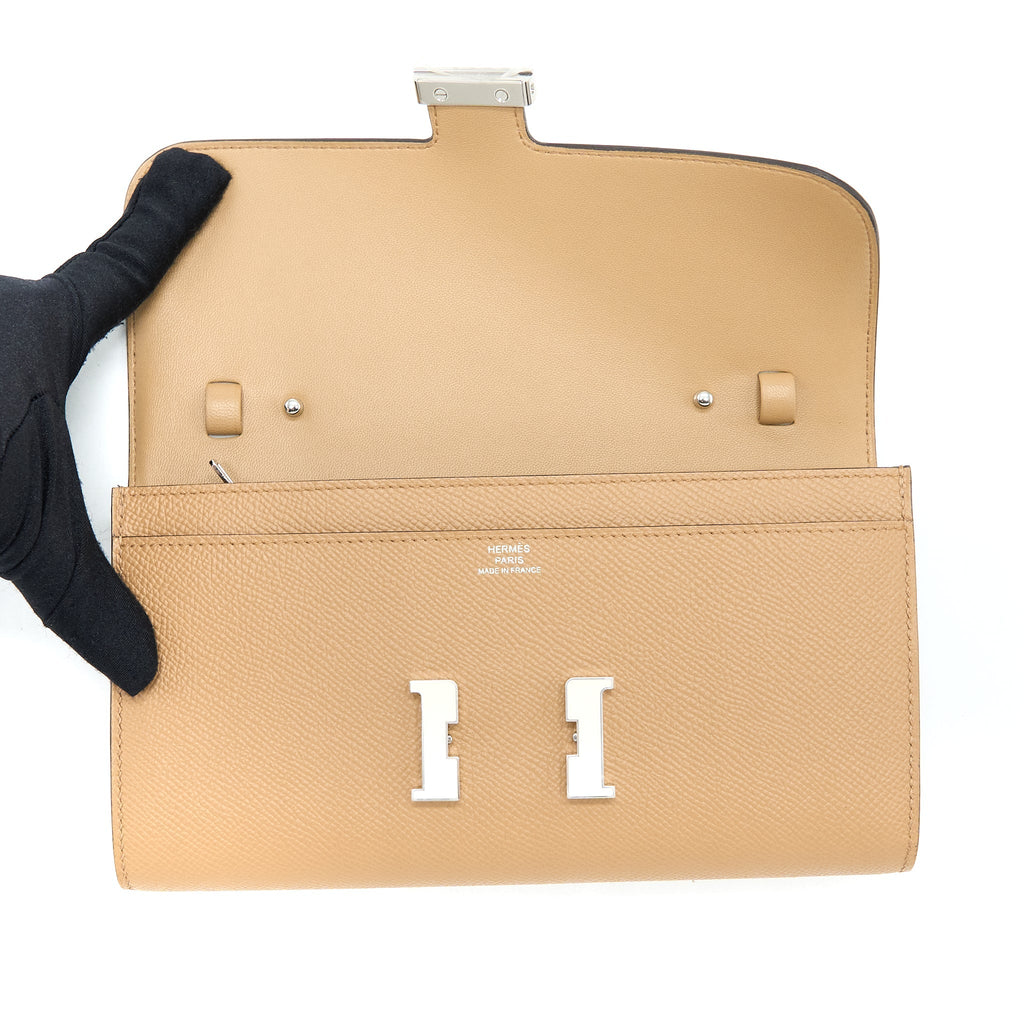 Hermes Constance To Go Epsom Chai/Nata Laque Hardware