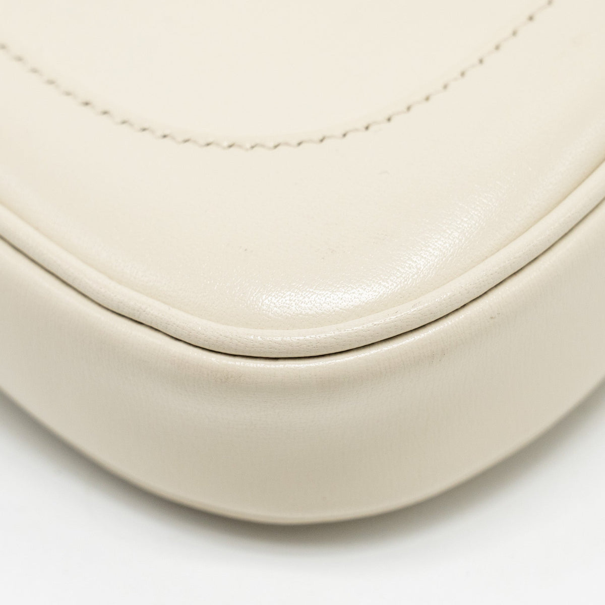 GUCCI JACKIE 1961 MINI SHOULDER BAG CALFSKIN WHITE GHW